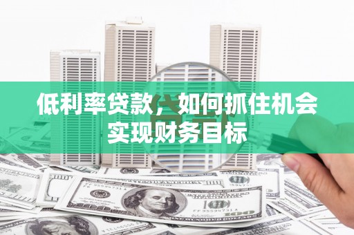 陈巴尔虎旗低利率贷款，如何抓住机会实现财务目标