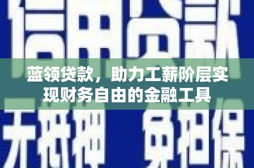 陈巴尔虎旗蓝领贷款，助力工薪阶层实现财务自由的金融工具