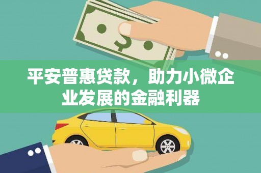 陈巴尔虎旗平安普惠贷款，助力小微企业发展的金融利器