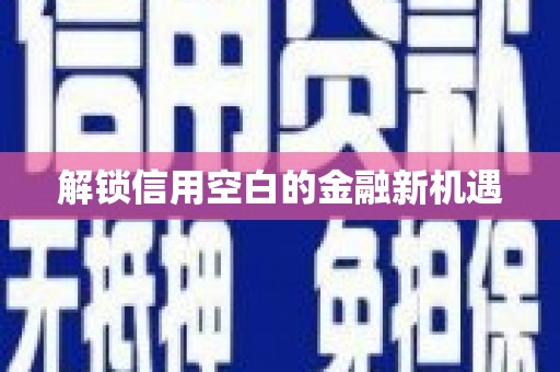 陈巴尔虎旗解锁信用空白的金融新机遇